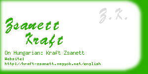 zsanett kraft business card